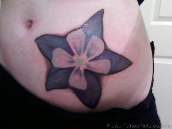 Photo Of Columbine Flower Tattoo