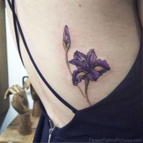 Pic Of Iris Flower Tattoo Design