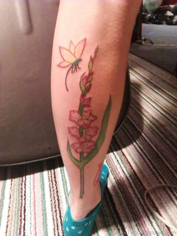 55 Tremendous Gladiolus Flower Tattoos.
