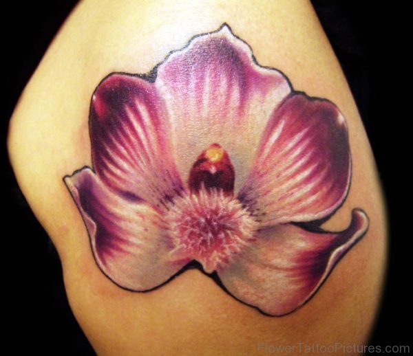 Stunning Orchid Flower Tattoo Design